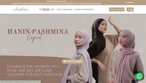 contoh website online shop sederhana alishaa